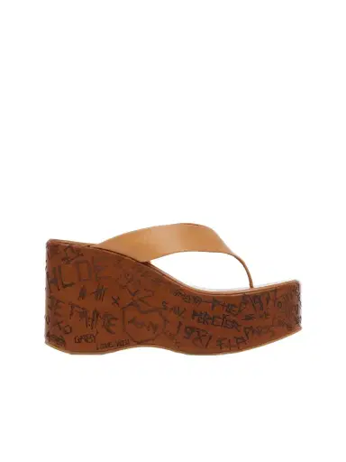 Chloé Maxime wedge slide | Thumbnail 1 Chloé Maxime wedge slide | Thumbnail 1