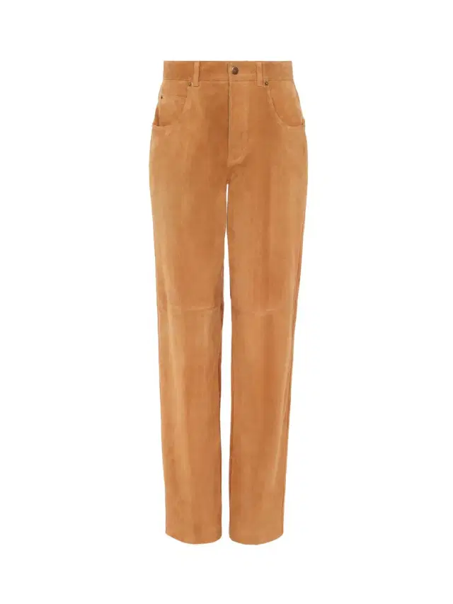 Straight pants in suede leather Straight pants in suede leather