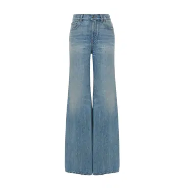 Chloé High-rise wide-leg jeans in denim | Thumbnail 1 Chloé High-rise wide-leg jeans in denim | Thumbnail 1