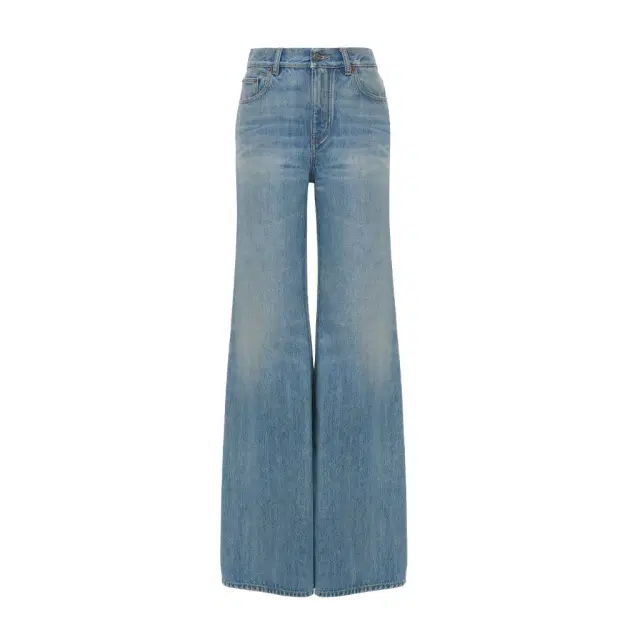 High-rise wide-leg jeans in denim High-rise wide-leg jeans in denim