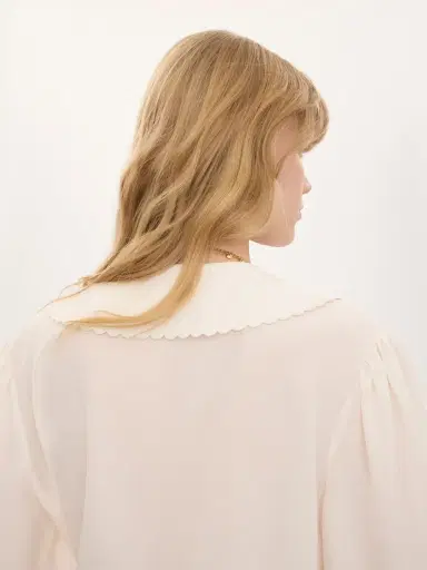 Chloé Puff-sleeve blouse in crêpe de chine | Thumbnail 7 Chloé Puff-sleeve blouse in crêpe de chine | Thumbnail 7