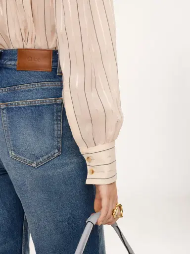 Chloé Gathered blouse in cotton & silk poplin | Thumbnail 8 Chloé Gathered blouse in cotton & silk poplin | Thumbnail 8