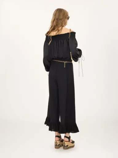 Chloé Off-the-shoulder top in washed silk satin | Thumbnail 5 Chloé Off-the-shoulder top in washed silk satin | Thumbnail 5