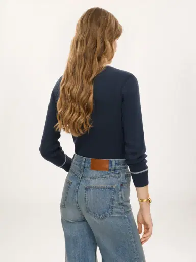 Chloé Fitted Henley shirt in cotton jersey | Thumbnail 5 Chloé Fitted Henley shirt in cotton jersey | Thumbnail 5