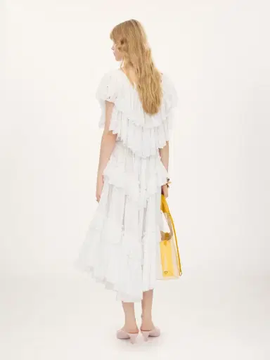 Chloé Layered ruffled midi skirt in cotton voile | Thumbnail 5 Chloé Layered ruffled midi skirt in cotton voile | Thumbnail 5