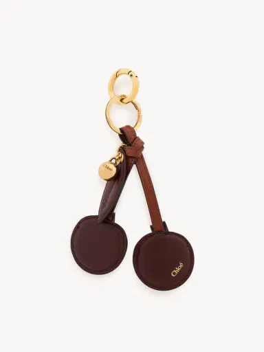 Chloé Chloé Symbols Cherry key ring bag charm in grained leather | Thumbnail 2 Chloé Chloé Symbols Cherry key ring bag charm in grained leather | Thumbnail 2