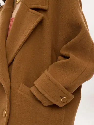 Chloé Double-breasted short coat in herringbone wool | Thumbnail 7 Chloé Double-breasted short coat in herringbone wool | Thumbnail 7