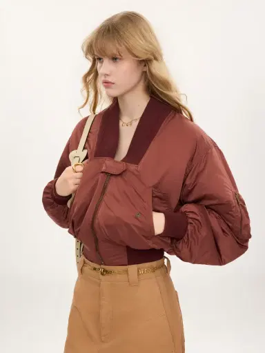 Chloé Bomber jacket in nylon | Thumbnail 6 Chloé Bomber jacket in nylon | Thumbnail 6