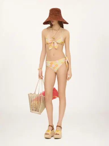 Chloé Sunbleached flower-print bikini top | Thumbnail 3 Chloé Sunbleached flower-print bikini top | Thumbnail 3