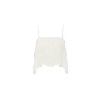 Chloé Thin-strap cropped top in a cotton knit | Thumbnail 1 Chloé Thin-strap cropped top in a cotton knit | Thumbnail 1