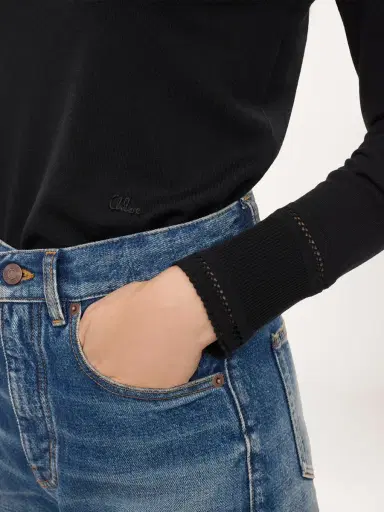 Chloé Fitted turtleneck in a wool knit | Thumbnail 6 Chloé Fitted turtleneck in a wool knit | Thumbnail 6
