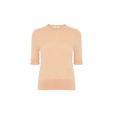 Chloé Short-sleeve sweater in a wool knit | Thumbnail 1 Chloé Short-sleeve sweater in a wool knit | Thumbnail 1