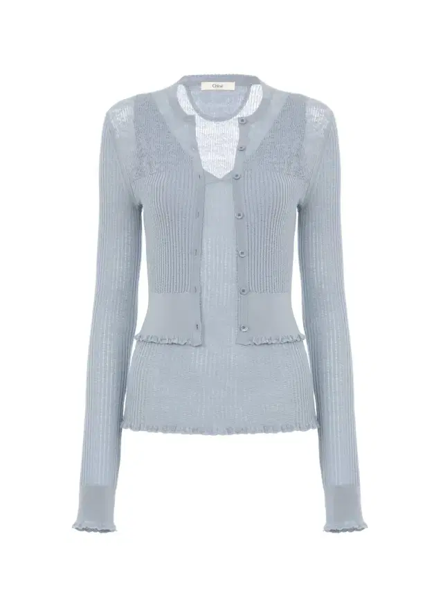 Twin set in a superfine wool knit Twin set in a superfine wool knit