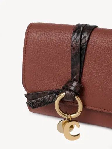 Chloé Small Alphabet tri-fold in grained leather | Thumbnail 6 Chloé Small Alphabet tri-fold in grained leather | Thumbnail 6