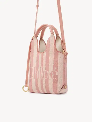 Chloé Mini Chloé Stripy tote bag in jacquard | Thumbnail 4 Chloé Mini Chloé Stripy tote bag in jacquard | Thumbnail 4