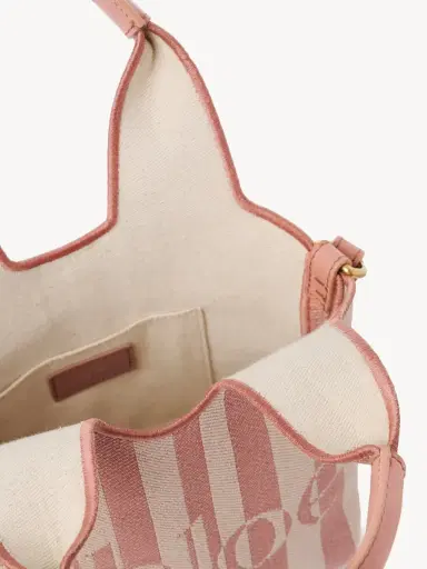 Chloé Mini Chloé Stripy tote bag in jacquard | Thumbnail 6 Chloé Mini Chloé Stripy tote bag in jacquard | Thumbnail 6