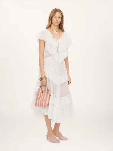 Chloé Mini Chloé Stripy tote bag in jacquard | Thumbnail 8 Chloé Mini Chloé Stripy tote bag in jacquard | Thumbnail 8