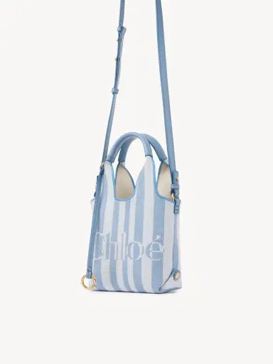 Chloé Mini Chloé Stripy tote bag in jacquard | Thumbnail 4 Chloé Mini Chloé Stripy tote bag in jacquard | Thumbnail 4