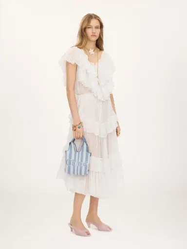 Chloé Mini Chloé Stripy tote bag in jacquard | Thumbnail 8 Chloé Mini Chloé Stripy tote bag in jacquard | Thumbnail 8