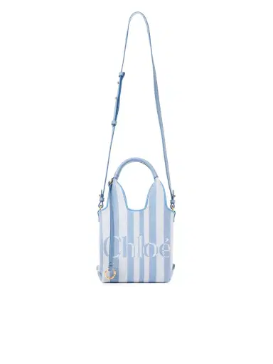 Chloé Mini Chloé Stripy tote bag in jacquard | Thumbnail 1 Chloé Mini Chloé Stripy tote bag in jacquard | Thumbnail 1