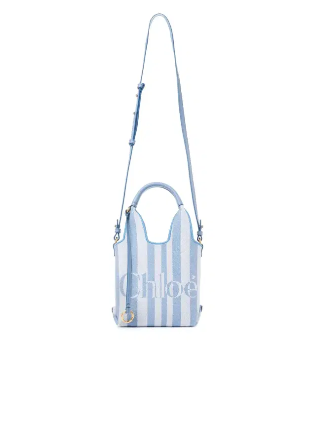 Mini Chloé Stripy tote bag in jacquard Mini Chloé Stripy tote bag in jacquard