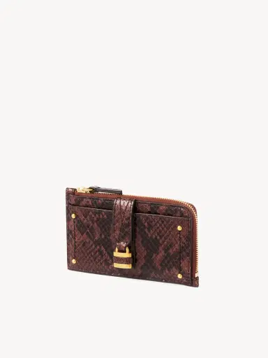 Chloé Small Paddington purse with card slots in python-effect leather | Thumbnail 3 Chloé Small Paddington purse with card slots in python-effect leather | Thumbnail 3
