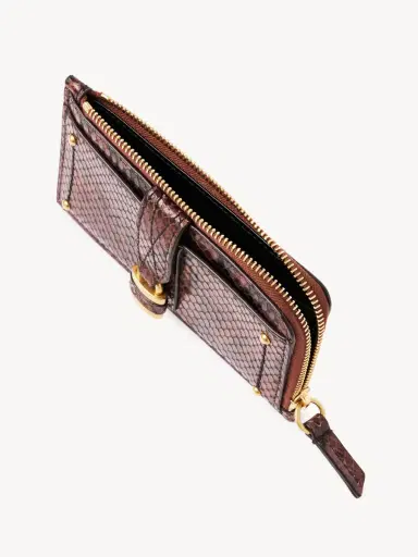 Chloé Small Paddington purse with card slots in python-effect leather | Thumbnail 5 Chloé Small Paddington purse with card slots in python-effect leather | Thumbnail 5