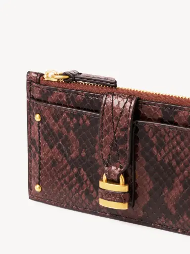 Chloé Small Paddington purse with card slots in python-effect leather | Thumbnail 6 Chloé Small Paddington purse with card slots in python-effect leather | Thumbnail 6