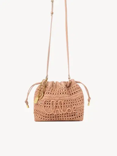 Chloé Mini Summer Banana drawstring shoulder bag in raffia | Thumbnail 2 Chloé Mini Summer Banana drawstring shoulder bag in raffia | Thumbnail 2