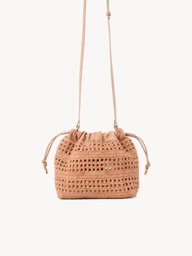 Chloé Mini Summer Banana drawstring shoulder bag in raffia | Thumbnail 5 Chloé Mini Summer Banana drawstring shoulder bag in raffia | Thumbnail 5