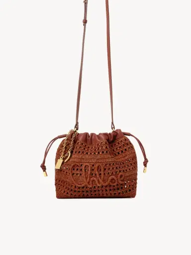 Chloé Mini Summer Banana drawstring shoulder bag in raffia | Thumbnail 2 Chloé Mini Summer Banana drawstring shoulder bag in raffia | Thumbnail 2