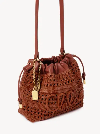 Chloé Mini Summer Banana drawstring shoulder bag in raffia | Thumbnail 4 Chloé Mini Summer Banana drawstring shoulder bag in raffia | Thumbnail 4