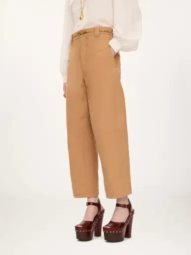 Chloé Barrel pants in cotton canvas | Thumbnail 4 Chloé Barrel pants in cotton canvas | Thumbnail 4