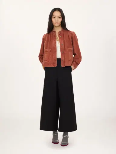 Chloé Wide-leg tailored pants in wool crêpe | Thumbnail 3 Chloé Wide-leg tailored pants in wool crêpe | Thumbnail 3