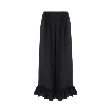 Chloé Cropped fluid pants in crêpe de chine | Thumbnail 1 Chloé Cropped fluid pants in crêpe de chine | Thumbnail 1