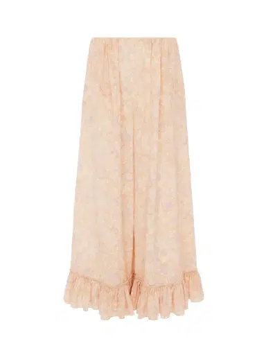 Chloé Cropped fluid pants in crêpe de chine | Thumbnail 1 Chloé Cropped fluid pants in crêpe de chine | Thumbnail 1