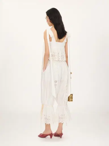 Chloé Fluid drawstring pants in soft cotton | Thumbnail 5 Chloé Fluid drawstring pants in soft cotton | Thumbnail 5