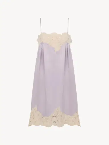 Chloé Thin-strap mini dress in washed silk satin | Thumbnail 2 Chloé Thin-strap mini dress in washed silk satin | Thumbnail 2