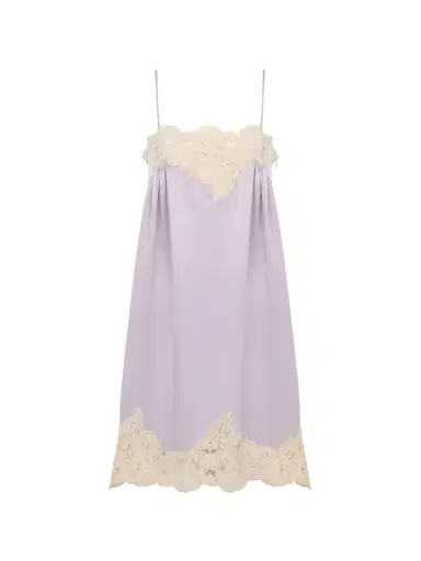 Chloé Thin-strap mini dress in washed silk satin | Thumbnail 1 Chloé Thin-strap mini dress in washed silk satin | Thumbnail 1