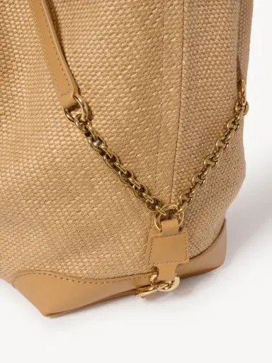 Chloé Large Chloé Clover double carry bag in raffia-effect fibers | Thumbnail 7 Chloé Large Chloé Clover double carry bag in raffia-effect fibers | Thumbnail 7