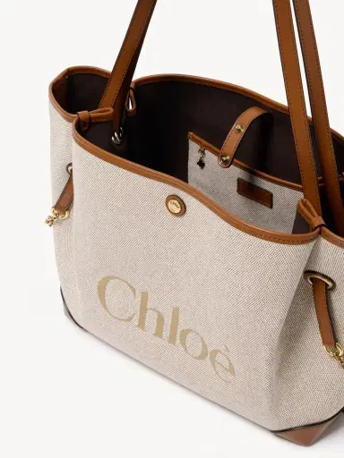 Chloé Chloé Clover double carry bag in canvas | Thumbnail 7 Chloé Chloé Clover double carry bag in canvas | Thumbnail 7