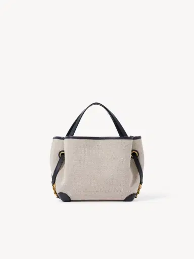 Chloé Small Chloé Clover double carry bag in canvas | Thumbnail 5 Chloé Small Chloé Clover double carry bag in canvas | Thumbnail 5