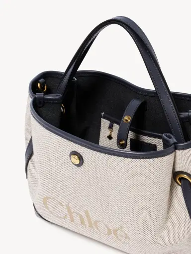 Chloé Small Chloé Clover double carry bag in canvas | Thumbnail 6 Chloé Small Chloé Clover double carry bag in canvas | Thumbnail 6