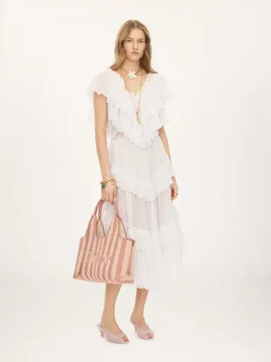 Chloé Chloé Stripy east-west tote bag in jacquard | Thumbnail 8 Chloé Chloé Stripy east-west tote bag in jacquard | Thumbnail 8