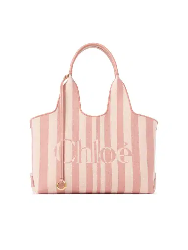 Chloé Chloé Stripy east-west tote bag in jacquard | Thumbnail 1 Chloé Chloé Stripy east-west tote bag in jacquard | Thumbnail 1