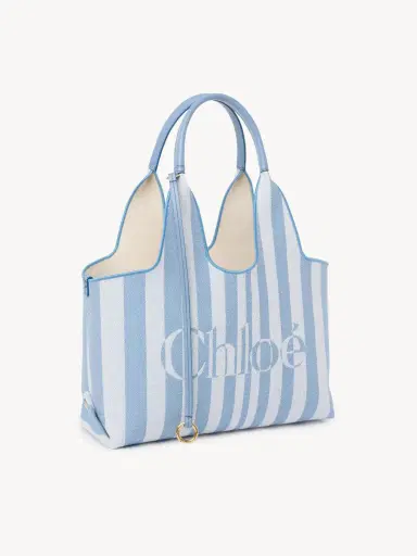 Chloé Chloé Stripy east-west tote bag in jacquard | Thumbnail 4 Chloé Chloé Stripy east-west tote bag in jacquard | Thumbnail 4