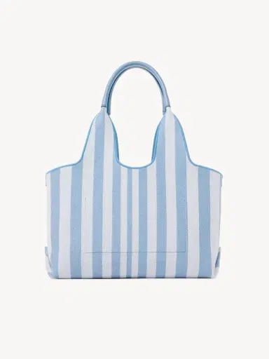 Chloé Chloé Stripy east-west tote bag in jacquard | Thumbnail 5 Chloé Chloé Stripy east-west tote bag in jacquard | Thumbnail 5