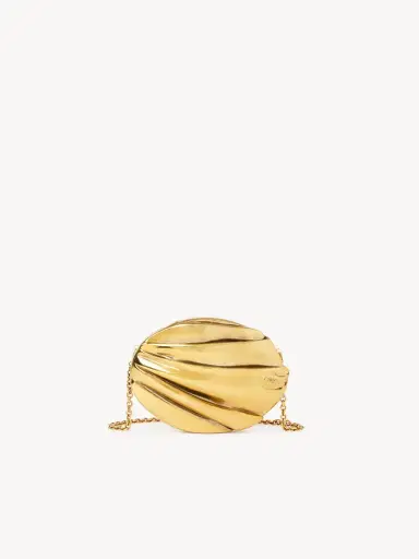 Chloé Chloé Plissé minaudière with chain in copper & brass | Thumbnail 2 Chloé Chloé Plissé minaudière with chain in copper & brass | Thumbnail 2