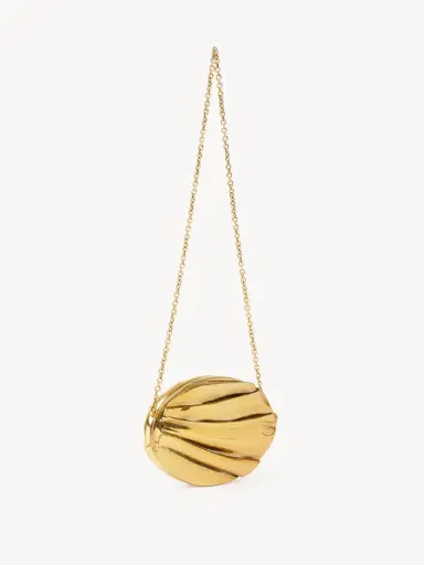 Chloé Chloé Plissé minaudière with chain in copper & brass | Thumbnail 4 Chloé Chloé Plissé minaudière with chain in copper & brass | Thumbnail 4