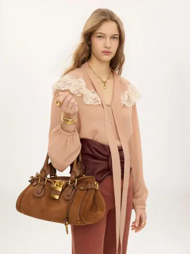 Chloé Paddington bag in suede leather | Thumbnail 3 Chloé Paddington bag in suede leather | Thumbnail 3
